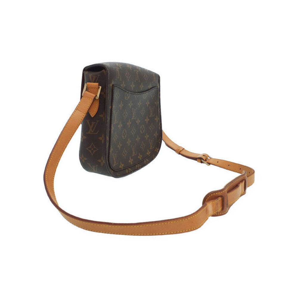 Louis Vuitton Shoulder Cloud Leather Saint Monogram Brown Bag